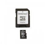 Intenso Premium - Scheda di memoria flash (adattatore microSDHC per SD in dotazione) - 16 GB - UHS Class 1 / Class10 - UHS-I microSDHC